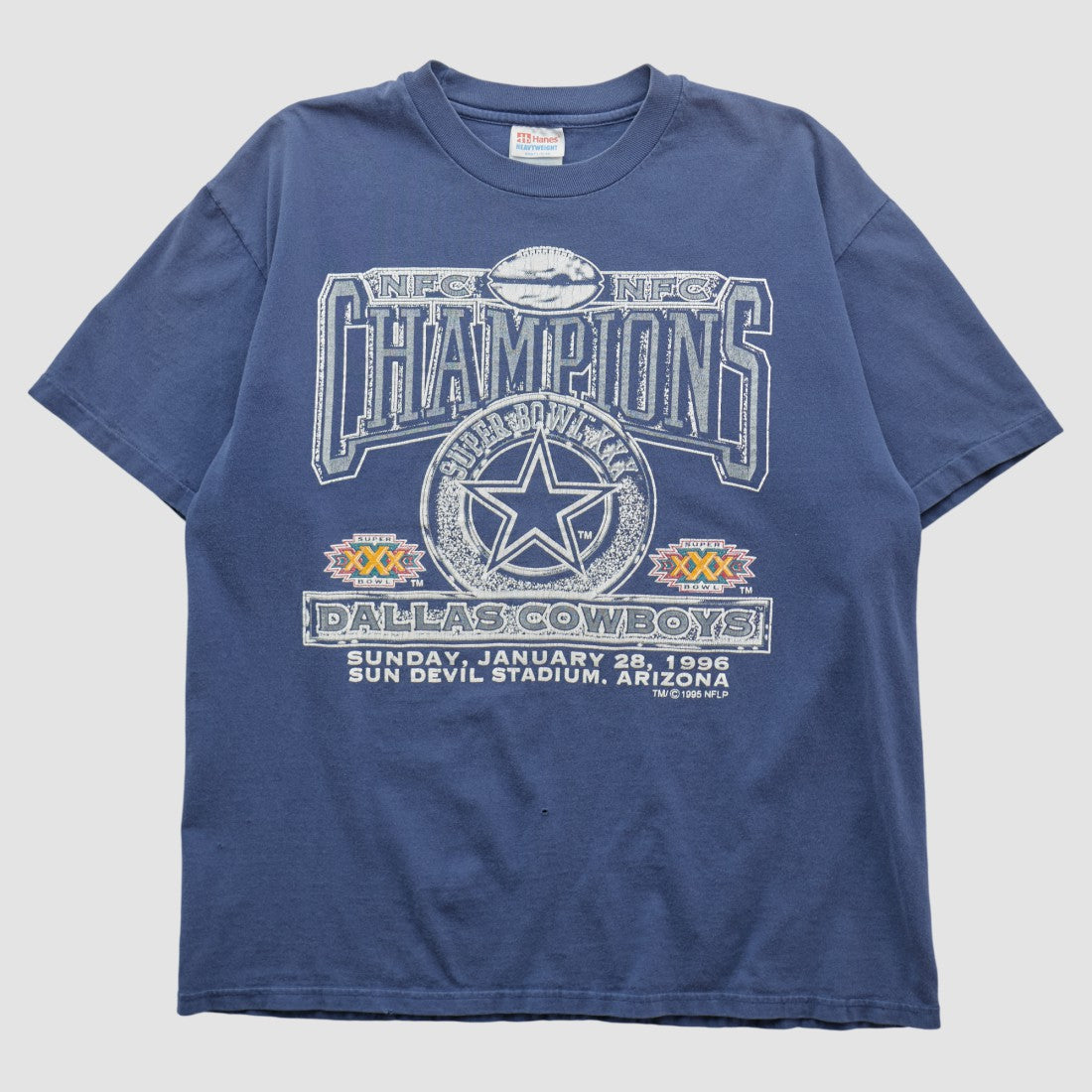 Dallas Cowboys Hanes 1996 T-shirt - Navy Vintage online
