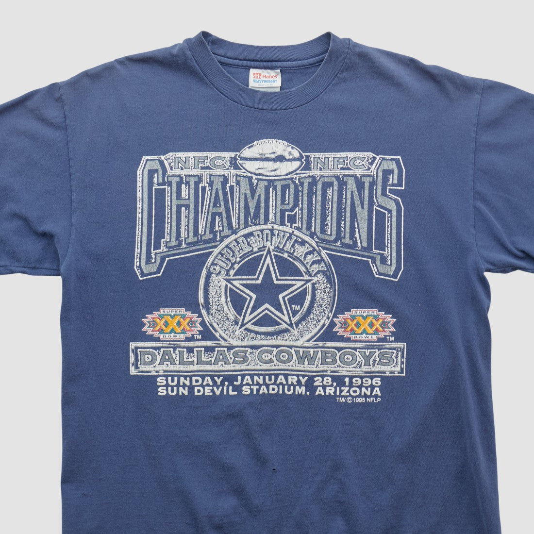 Dallas Cowboys Hanes 1996 T-shirt - Navy Vintage online