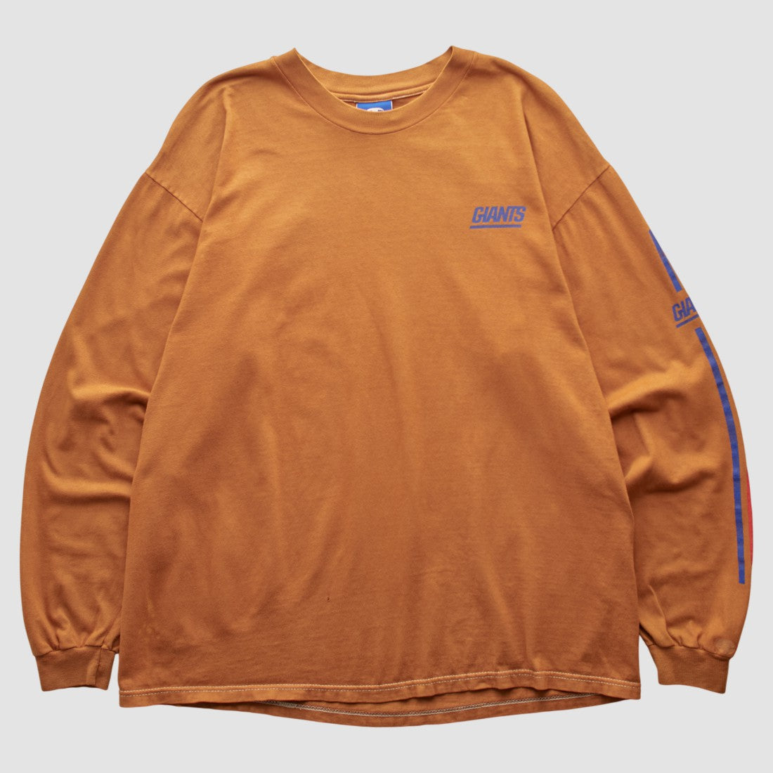 New York Giants Champion 2000s Long Sleeve T-shirt - Orange Vintage sale