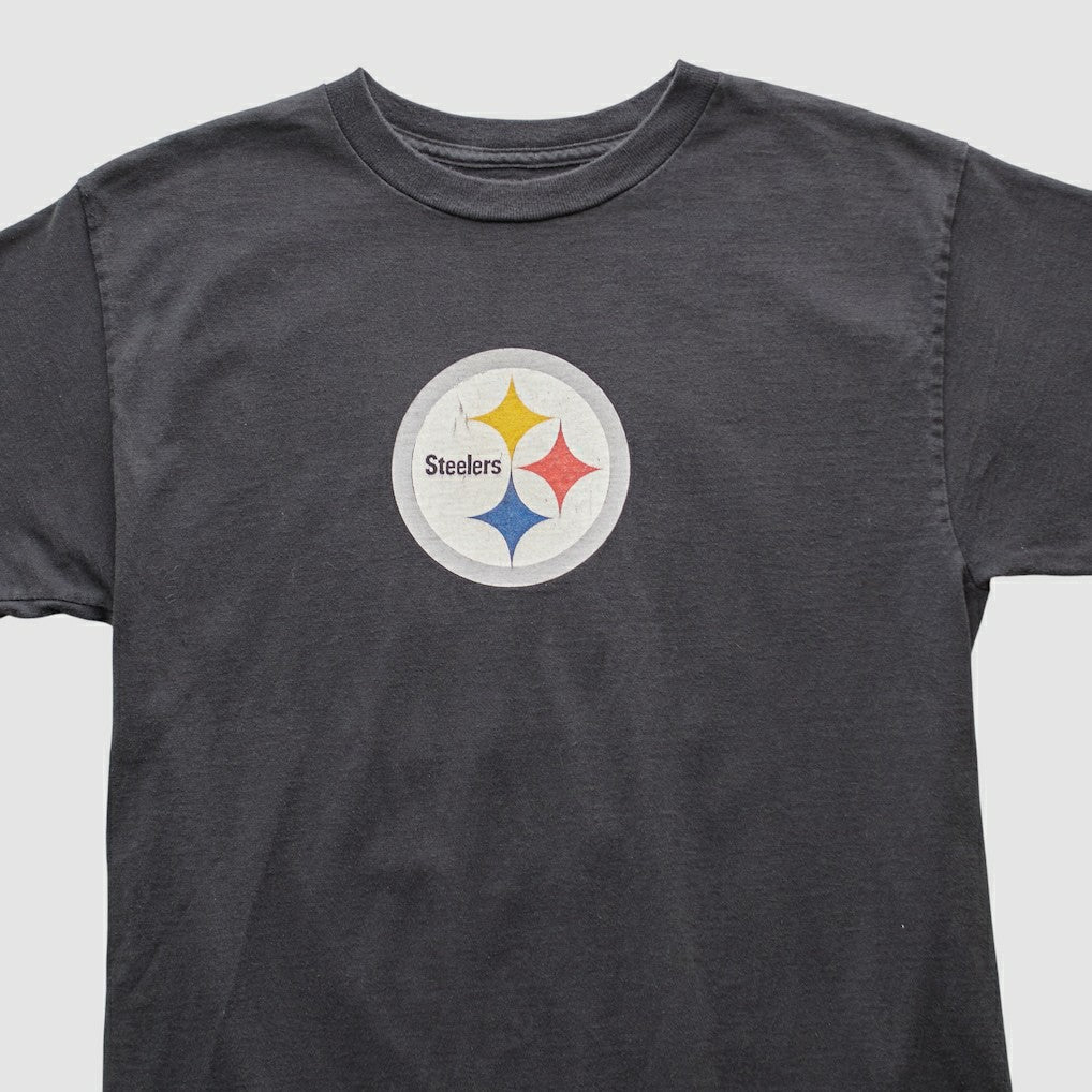 Pittsburgh Steelers Reebok 2000s T-shirt - Charcoal Vintage for sale