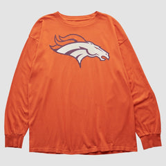 Denver Broncos NFL 2000s Long Sleeve T-shirt - Orange Vintage sale