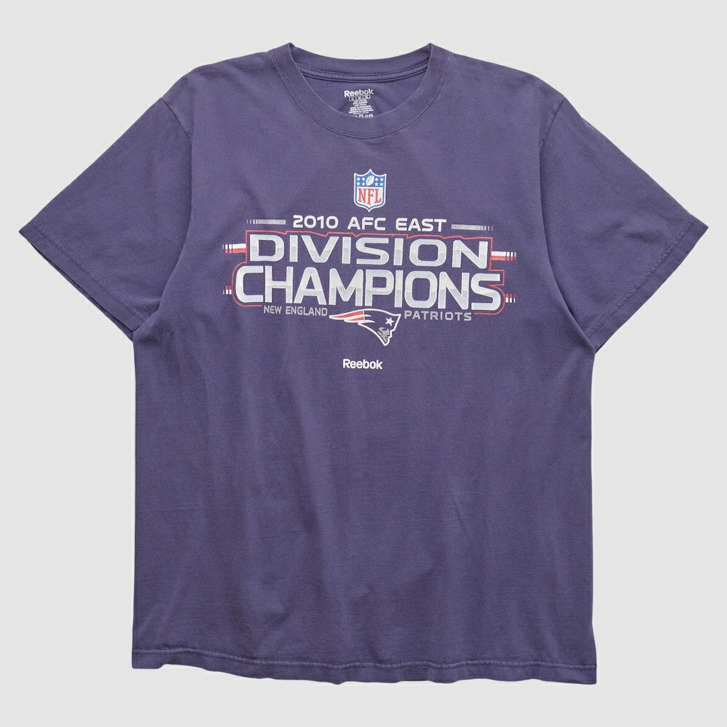 New England Patriots Reebok 2010 T-shirt - Purple Vintage sale
