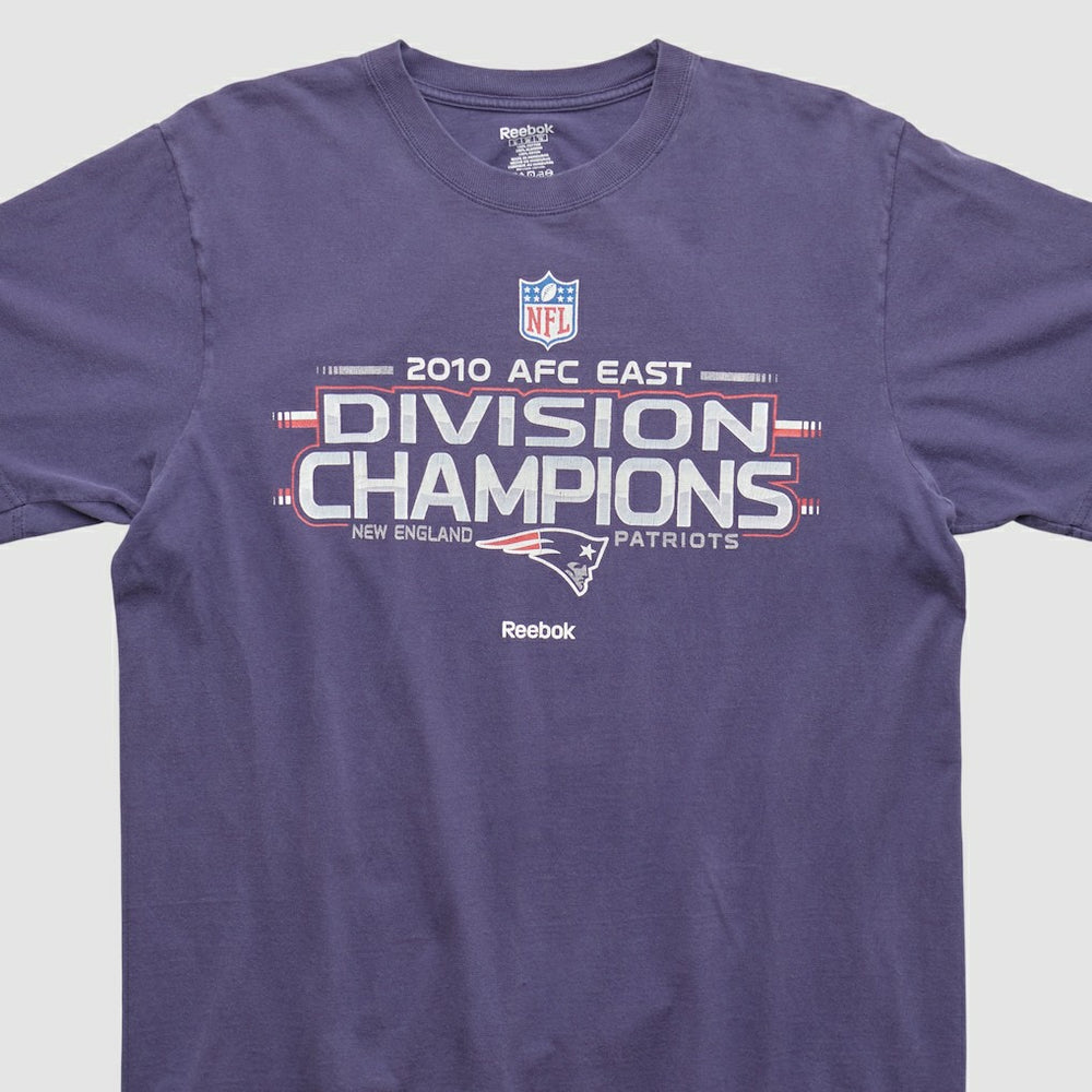 New England Patriots Reebok 2010 T-shirt - Purple Vintage sale