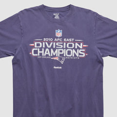 New England Patriots Reebok 2010 T-shirt - Purple Vintage sale