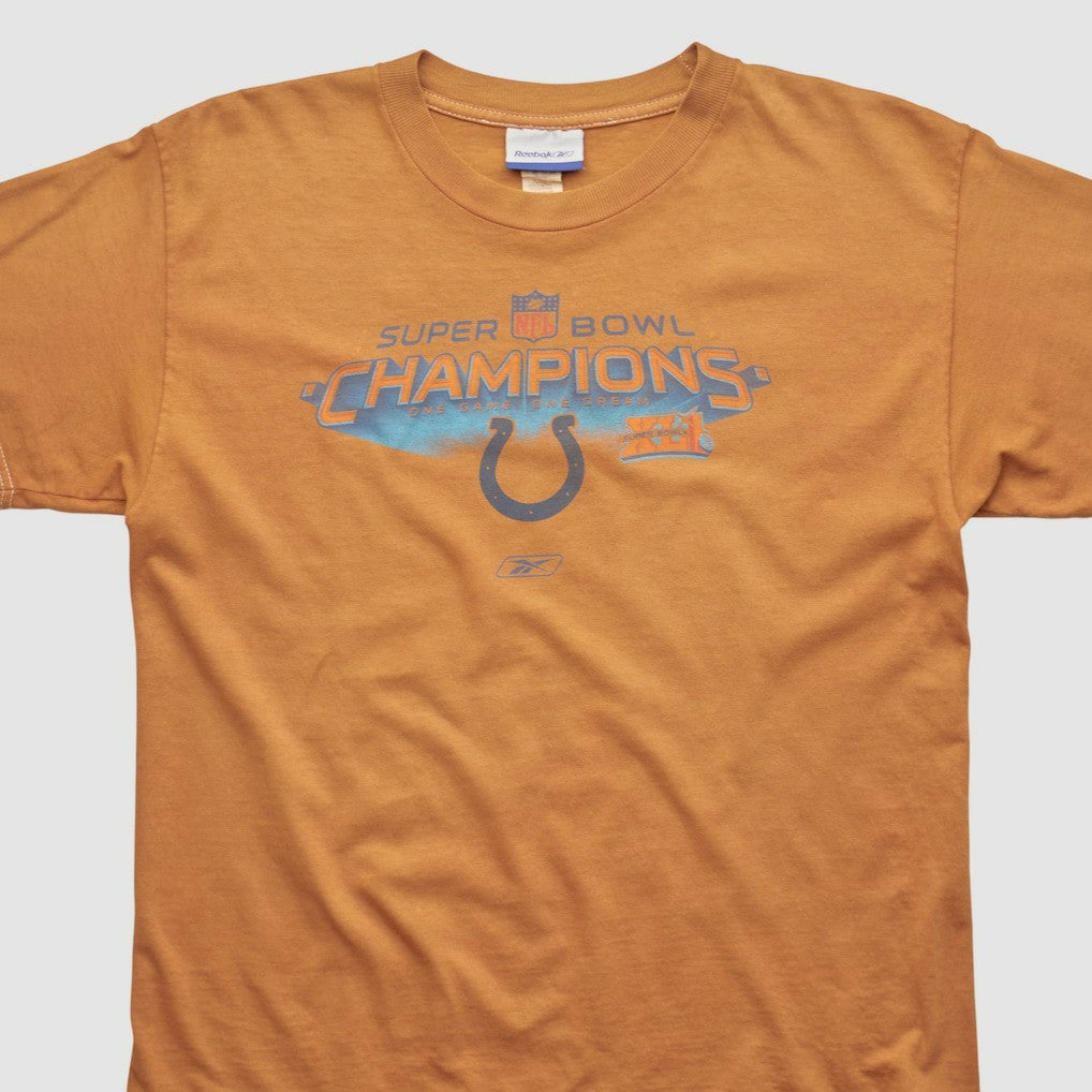 Indianapolis Colts Reebok 2007 T-shirt - Orange Vintage outlet