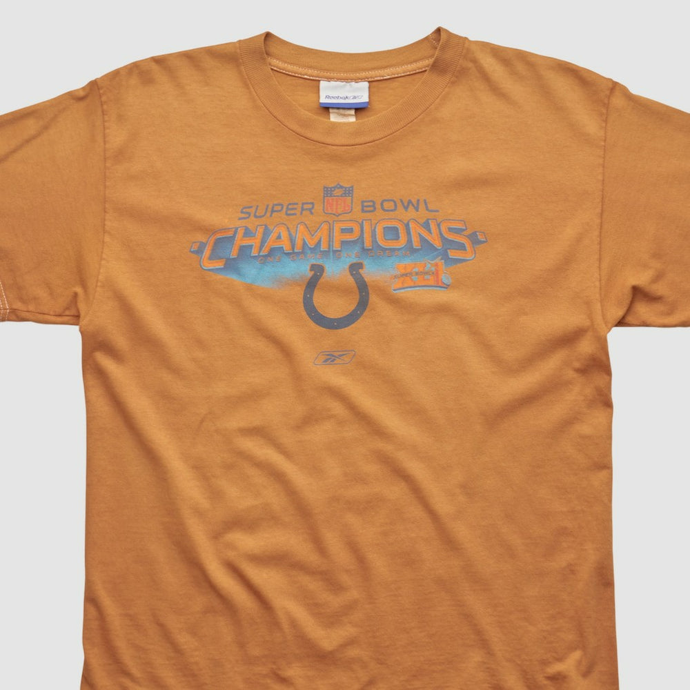 Indianapolis Colts Reebok 2007 T-shirt - Orange Vintage outlet