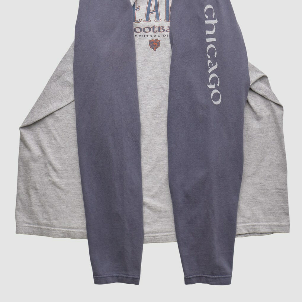 Chicago Bears NFL 2000s Long Sleeve T-shirt - Heather Gray Vintage for sale