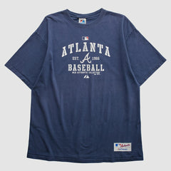 Atlanta Braves Majestic 2010 T-shirt - Navy Vintage