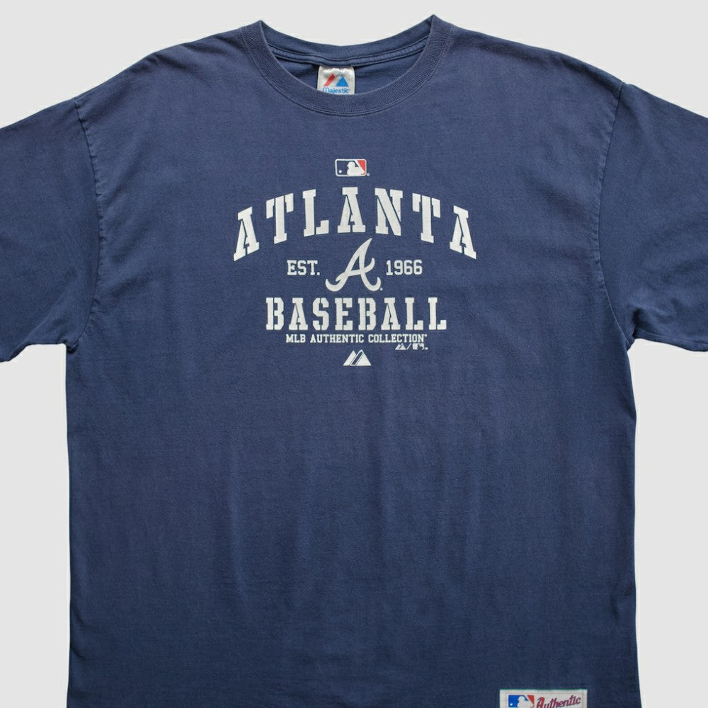 Atlanta Braves Majestic 2010 T-shirt - Navy Vintage