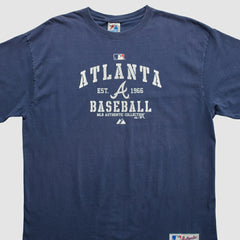 Atlanta Braves Majestic 2010 T-shirt - Navy Vintage