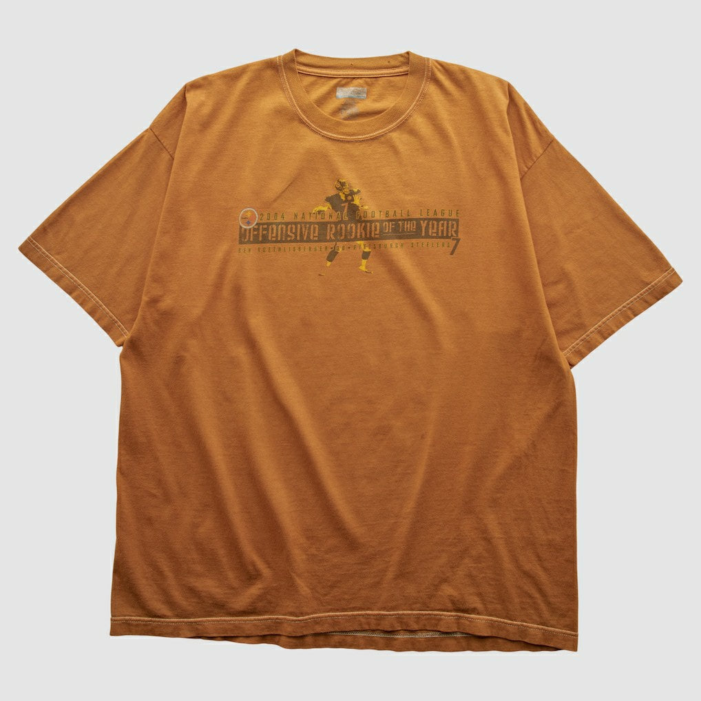 Pittsburgh Steelers Reebok 2004 T-shirt - Orange Vintage on sale