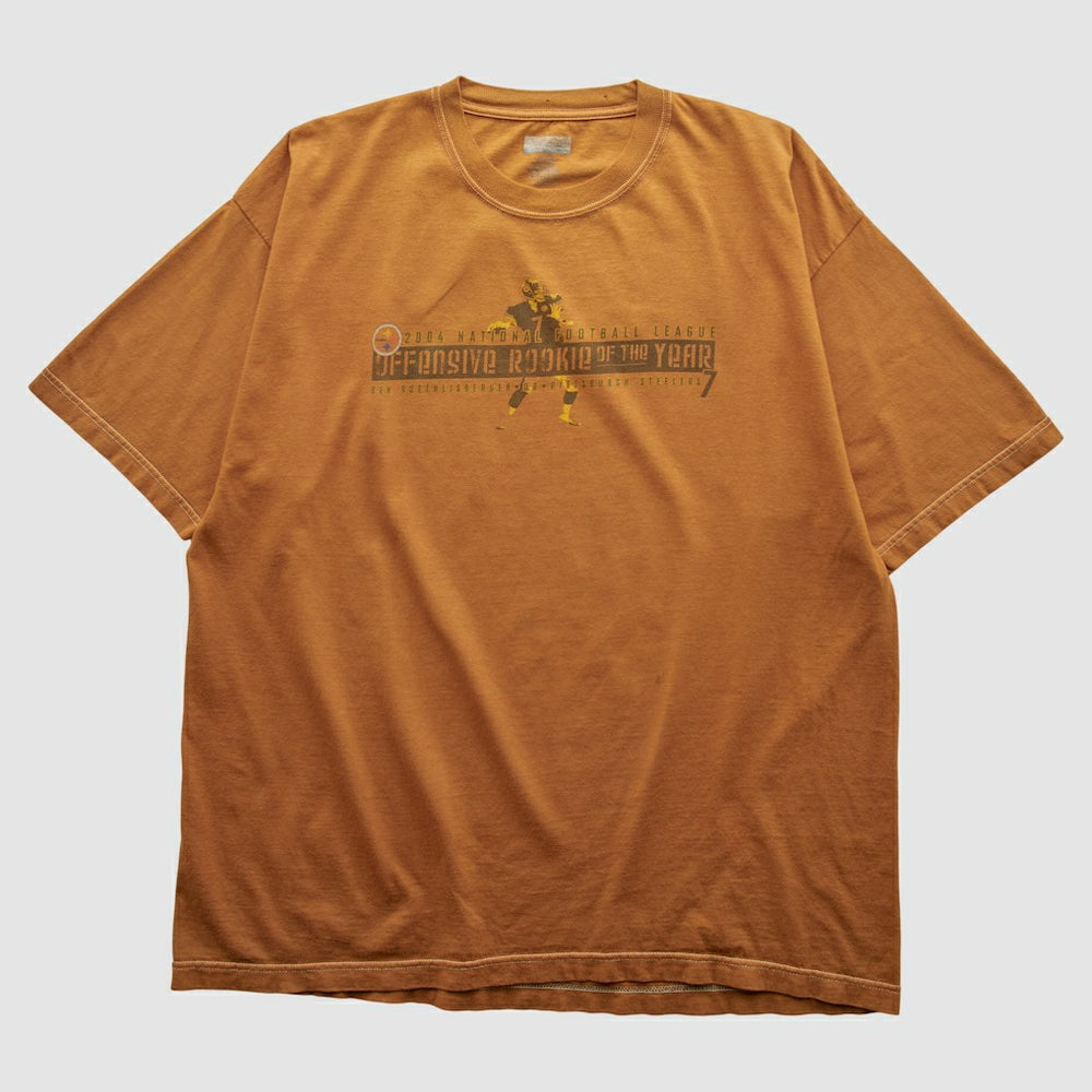 Pittsburgh Steelers Reebok 2004 T-shirt - Orange Vintage on sale