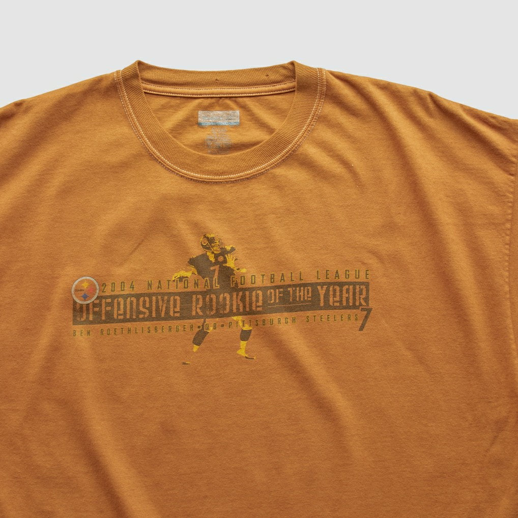 Pittsburgh Steelers Reebok 2004 T-shirt - Orange Vintage on sale
