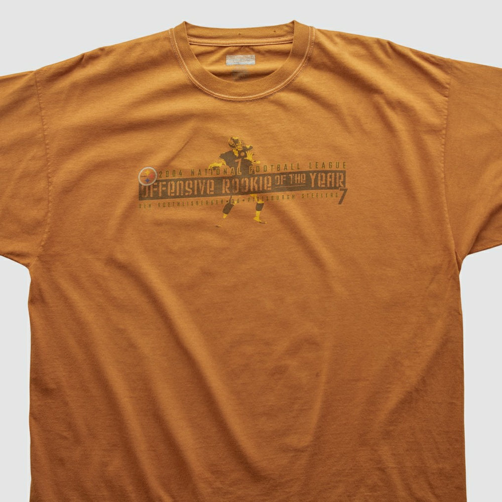 Pittsburgh Steelers Reebok 2004 T-shirt - Orange Vintage on sale