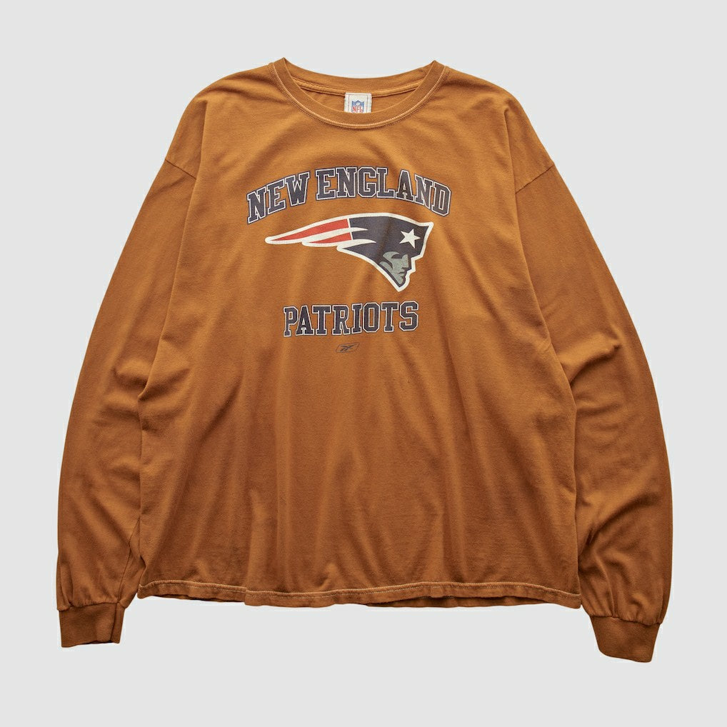 New England Patriots NFL 2000s Long Sleeve T-shirt - Brown Vintage online