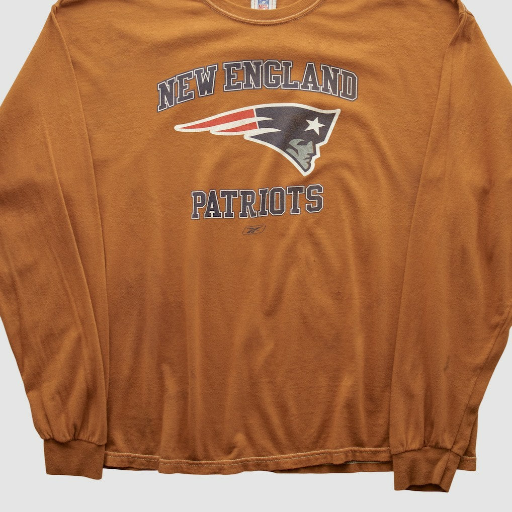 New England Patriots NFL 2000s Long Sleeve T-shirt - Brown Vintage online
