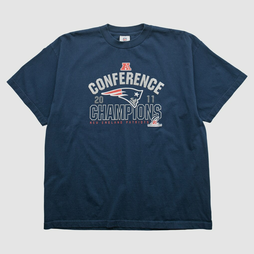 New England Patriots NFL 2011 T-shirt - Navy Vintage discount