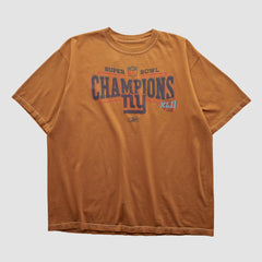 New York Giants Reebok 2008 T-shirt - Orange Vintage on sale