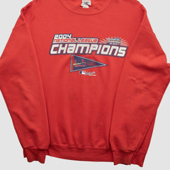 St. Louis Cardinals Lee Apparel 2004 Pullover Sweatshirt - Red Vintage