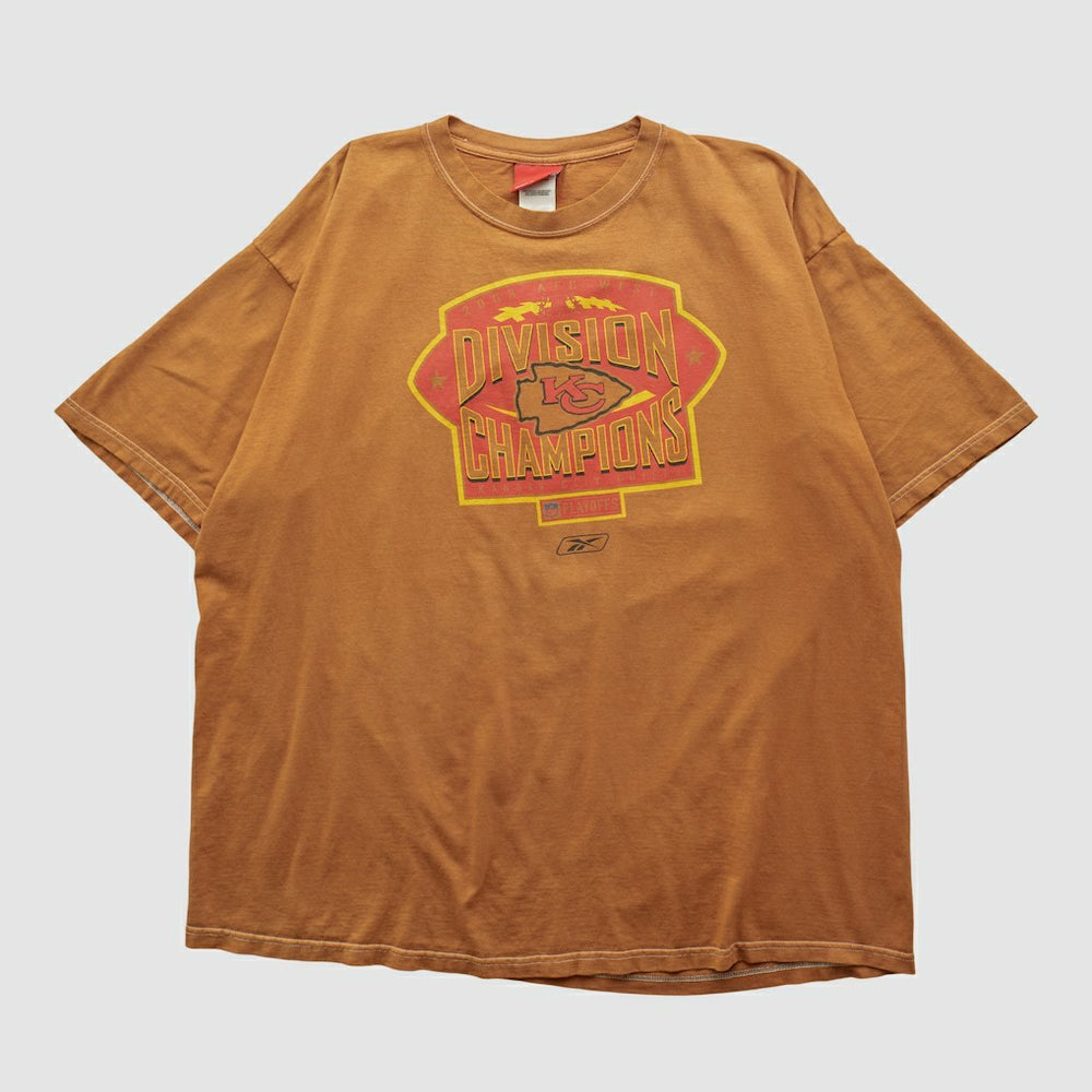 Kansas City Chiefs Reebok 2003 T-shirt - Brown Vintage outlet