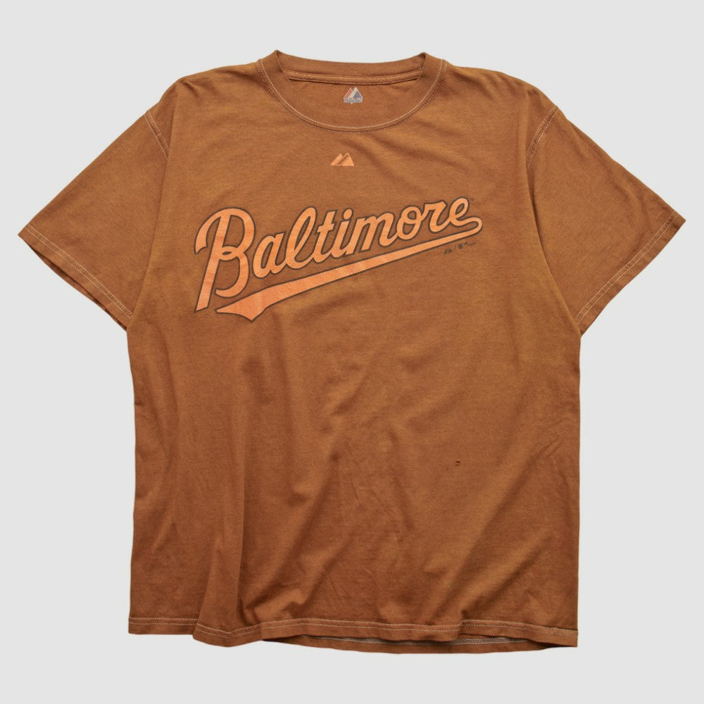 Baltimore Orioles Majestic 2009 T-shirt - Brown Vintage