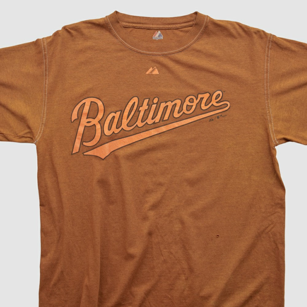Baltimore Orioles Majestic 2009 T-shirt - Brown Vintage