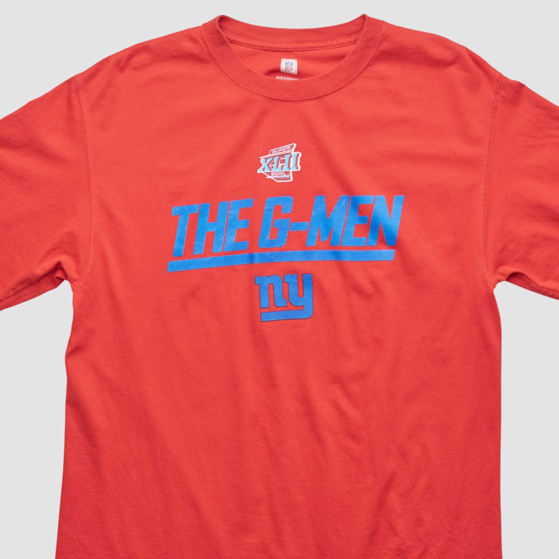 New York Giants NFL 2008 T-shirt - Red Vintage sale