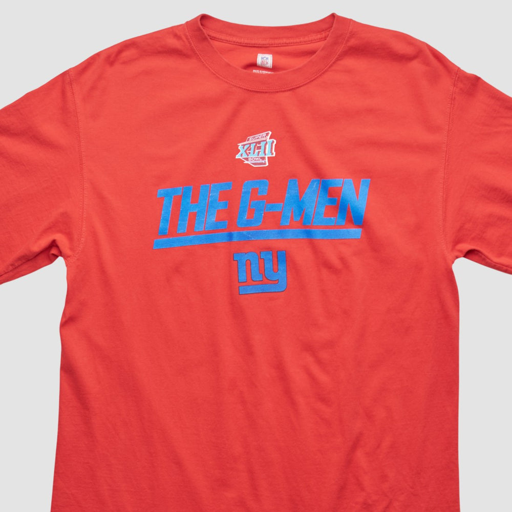 New York Giants NFL 2008 T-shirt - Red Vintage sale