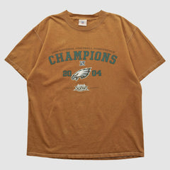 Philadelphia Eagles NFL 2004 T-shirt - Brown Vintage outlet