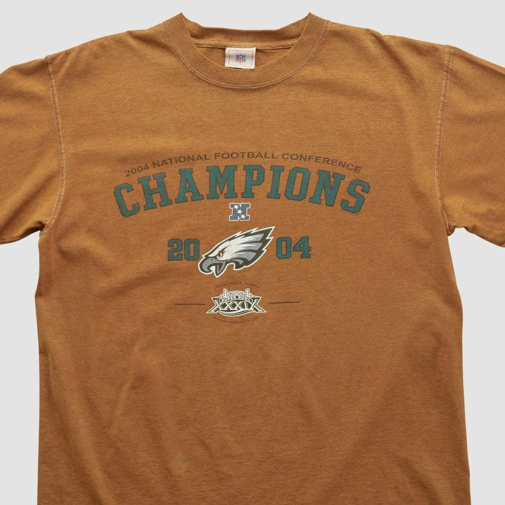 Philadelphia Eagles NFL 2004 T-shirt - Brown Vintage outlet