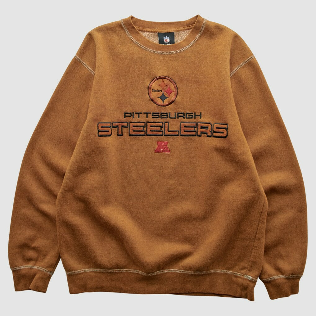 Pittsburgh Steelers Team Edition Apparel 2010s Pullover Sweatshirt - Brown Vintage outlet