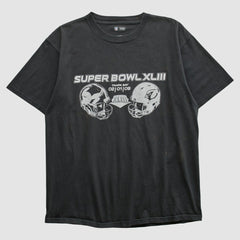 Superbowl XLIII NFL 2009 T-shirt - Black Vintage sale