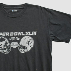Superbowl XLIII NFL 2009 T-shirt - Black Vintage sale