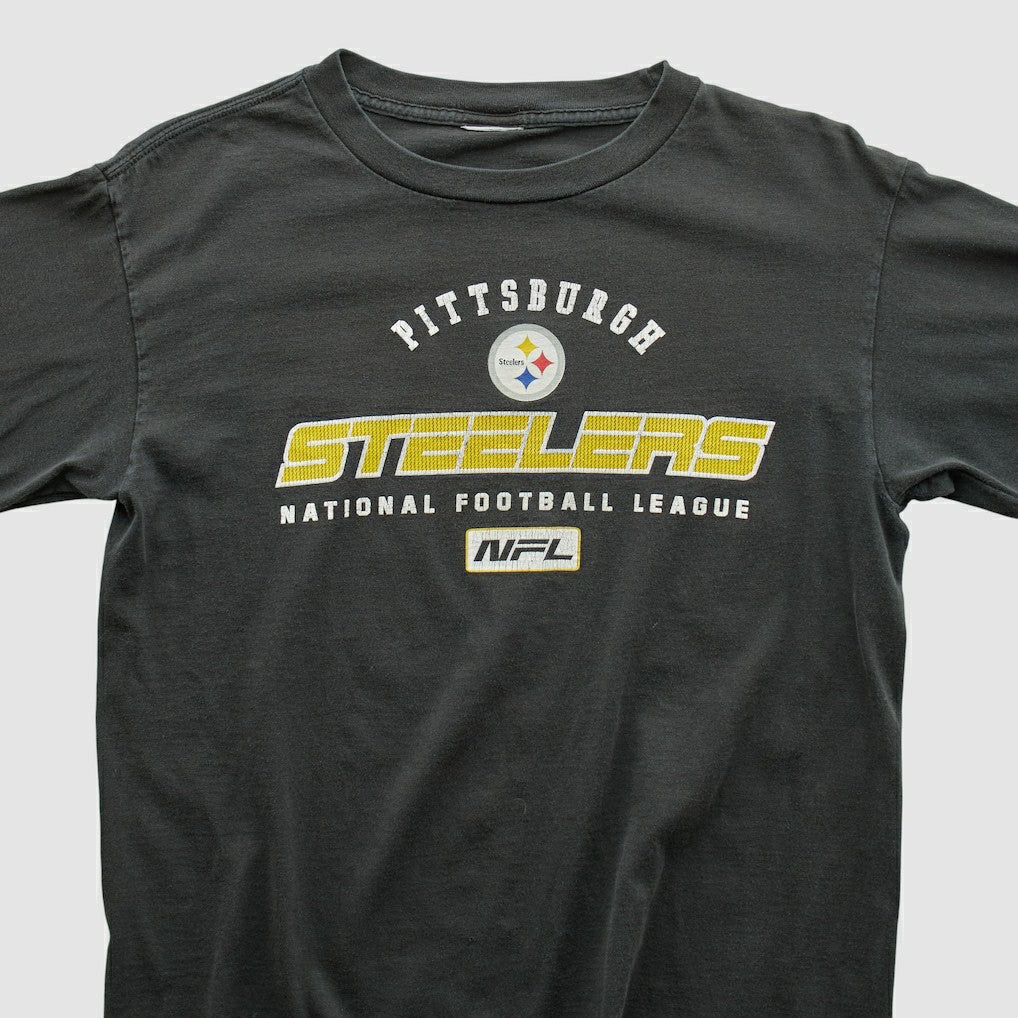 Pittsburgh Steelers 2000s Long Sleeve T-shirt - Black Vintage cheap