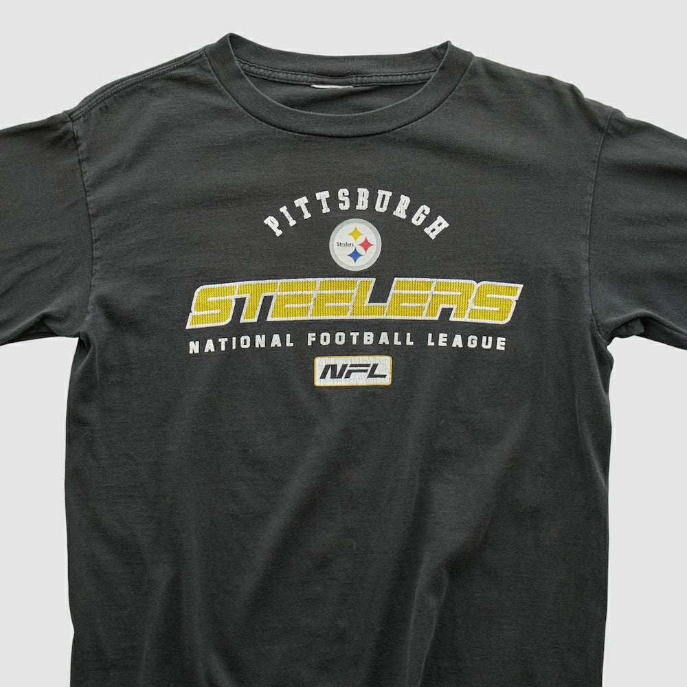 Pittsburgh Steelers 2000s Long Sleeve T-shirt - Black Vintage cheap