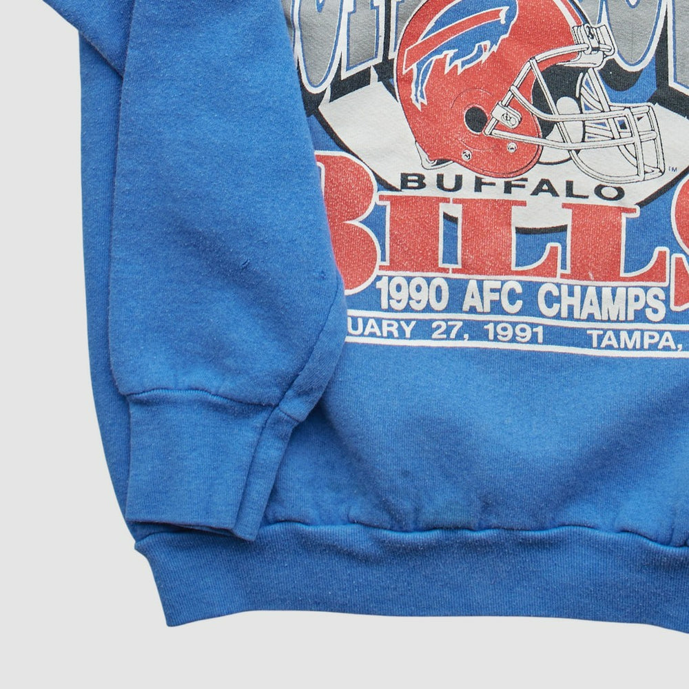 Buffalo Bills 1990 Pullover Sweatshirt - Blue Vintage online