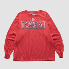 Houston Texans NFL 2000s Long Sleeve T-shirt - Red Vintage cheap
