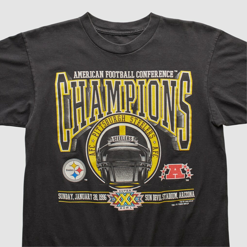 Pittsburgh Steelers 1996 T-shirt - Black Vintage cheap