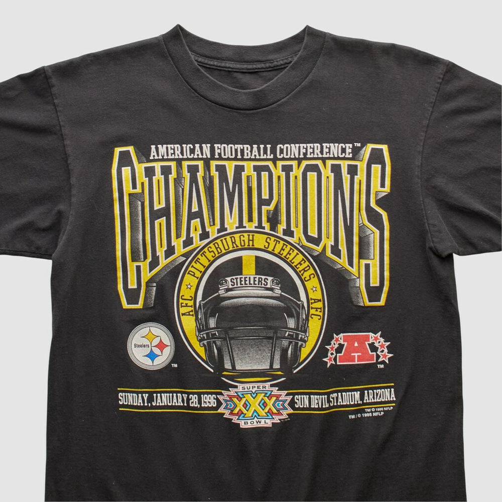 Pittsburgh Steelers 1996 T-shirt - Black Vintage cheap