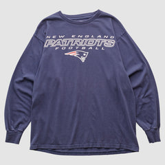 New England Patriots NFL 2000s Long Sleeve T-shirt - Navy Vintage outlet