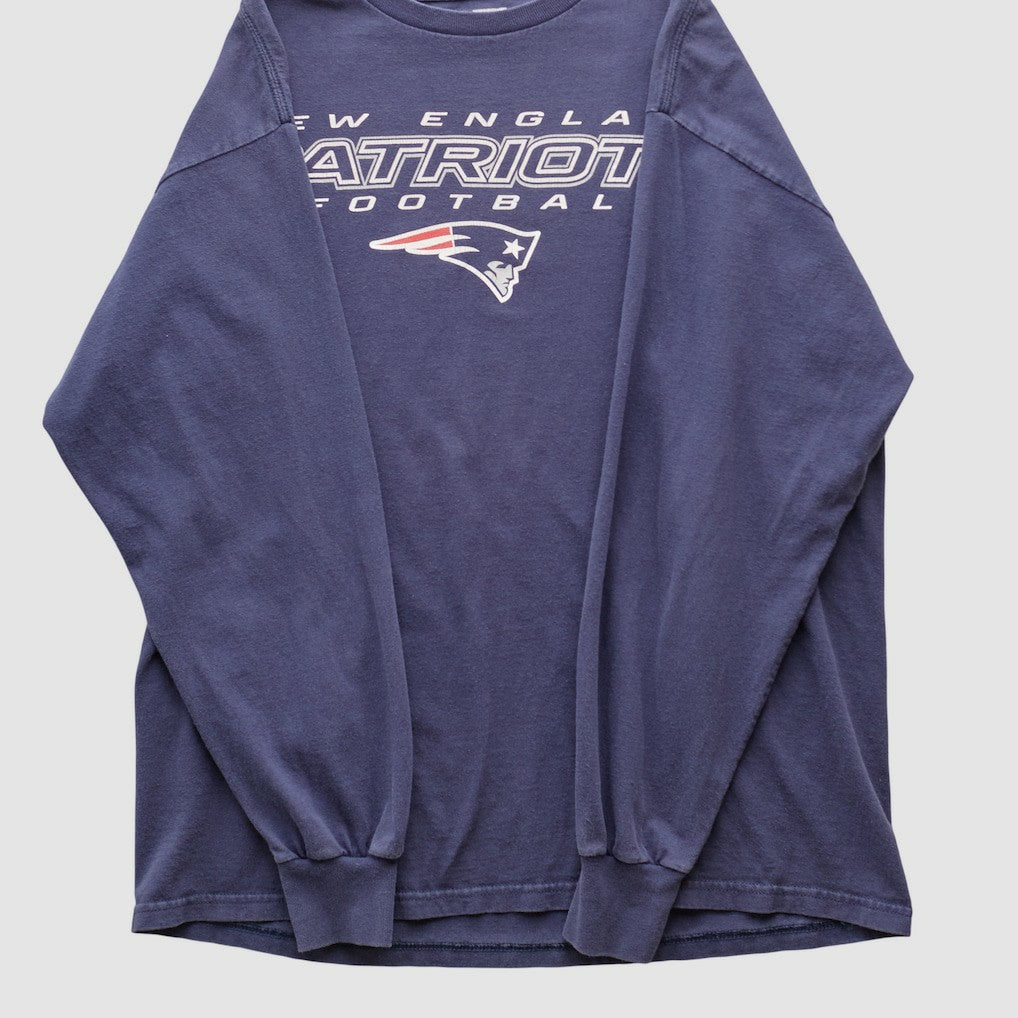 New England Patriots NFL 2000s Long Sleeve T-shirt - Navy Vintage outlet