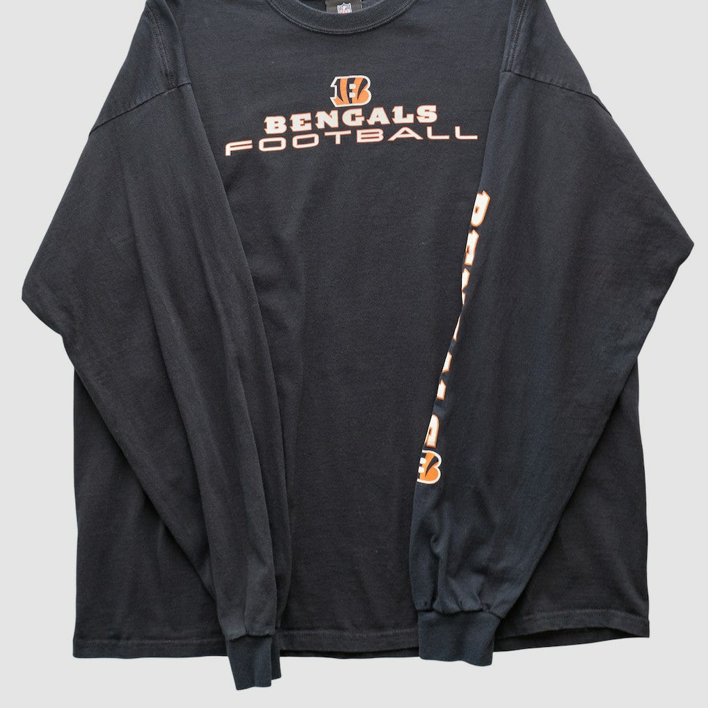 Cincinnati Bengals NFL 2010s Long Sleeve T-shirt - Black Vintage cheap