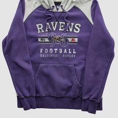 Baltimore Ravens NFL 2010s Hooded Pullover Sweatshirt - Purple Vintage outlet