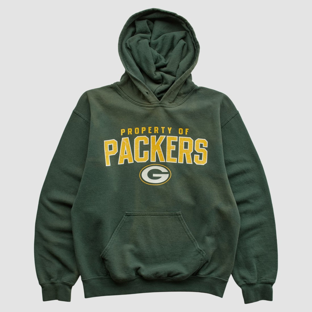 Green Bay Packers Reebok 2000s Hooded Pullover Sweatshirt - Green Vintage discount