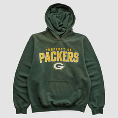 Green Bay Packers Reebok 2000s Hooded Pullover Sweatshirt - Green Vintage discount