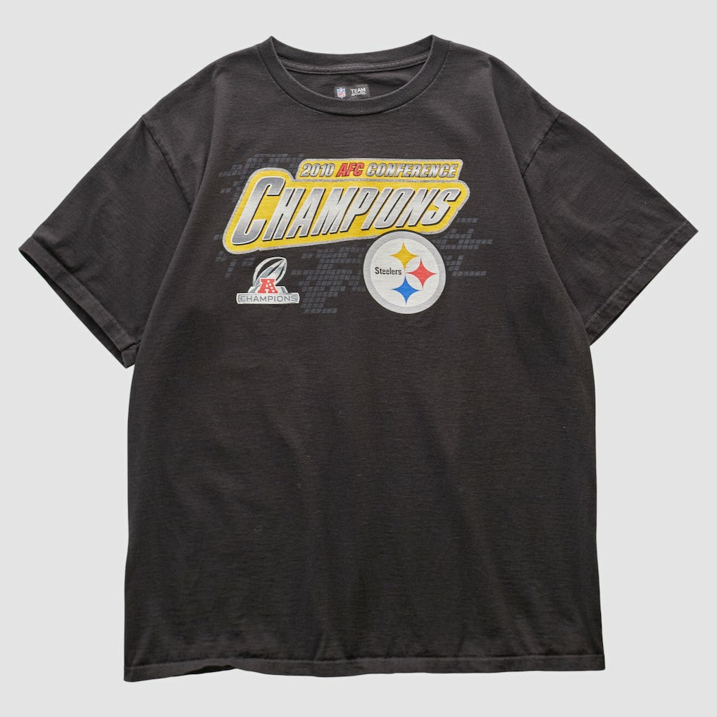 Pittsburgh Steelers NFL 2010 T-shirt - Black Vintage sale