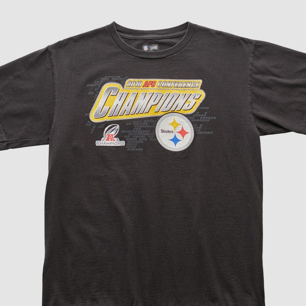 Pittsburgh Steelers NFL 2010 T-shirt - Black Vintage sale