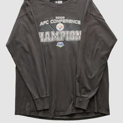 Pittsburgh Steelers NFL 2008 Long Sleeve T-shirt - Black Vintage discount