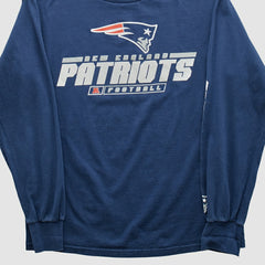 New England Patriots NFL 2010s Long Sleeve T-shirt - Navy Vintage cheap
