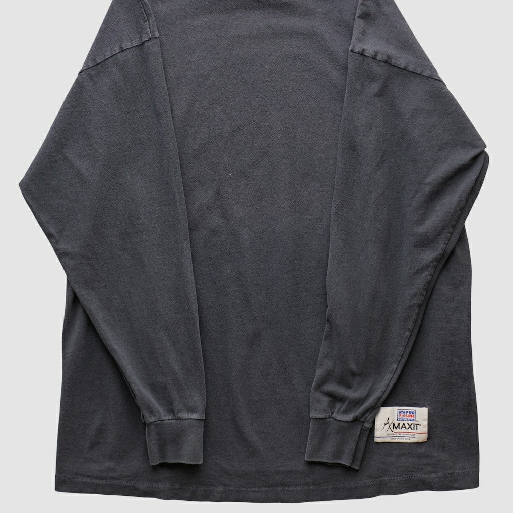 Pittsburgh Steelers 90s Long Sleeve T-shirt - Charcoal Vintage online